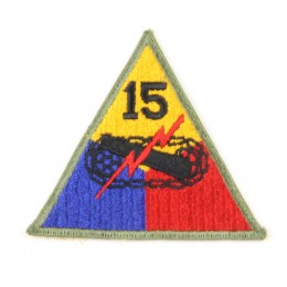 US patch : 15th armored division