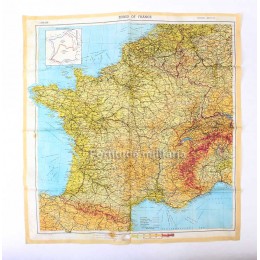 Silk map "Zones of France"