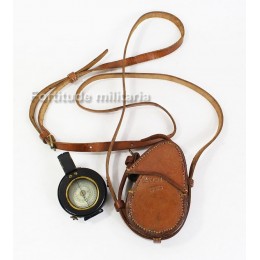 British Officers Compass in leather Pouch