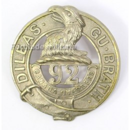 92nd Battalion (Toronto Highlanders)