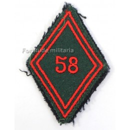 French M45 arm regimental insignia