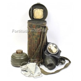 German gasmask with camouflage