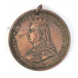 British 1887 school medal