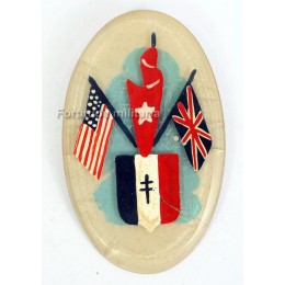 French patriotic badge