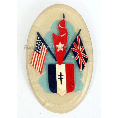 French patriotic badge