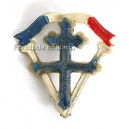 French patriotic badge