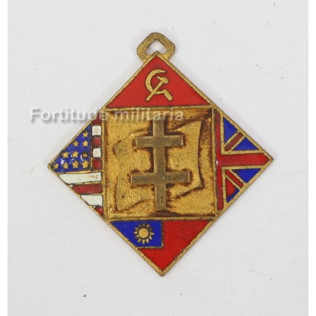 French patriotic badge