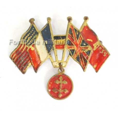 French patriotic badge