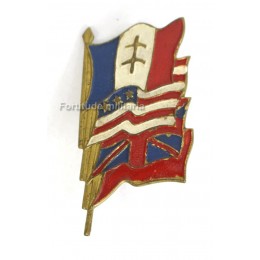 French patriotic badge