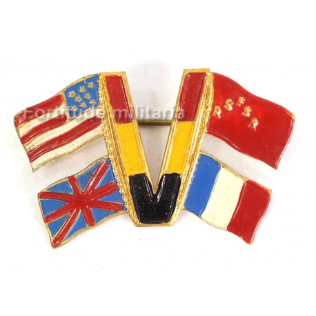 French patriotic badge