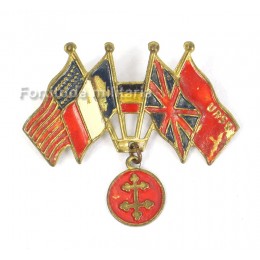 French patriotic badge