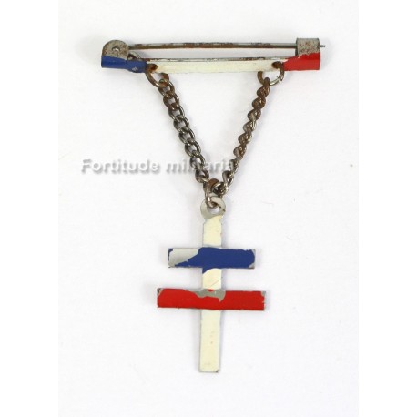 French patriotic badge