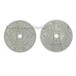 Belgium WW2 period coins