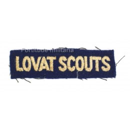 Lovat Scouts cloth shoulder title