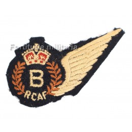 RCAF bomber half wing badge