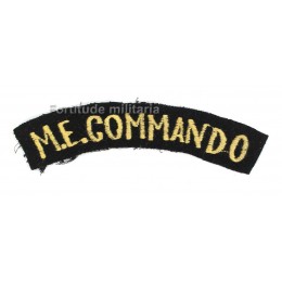 "Middle East Commando" shoulder title